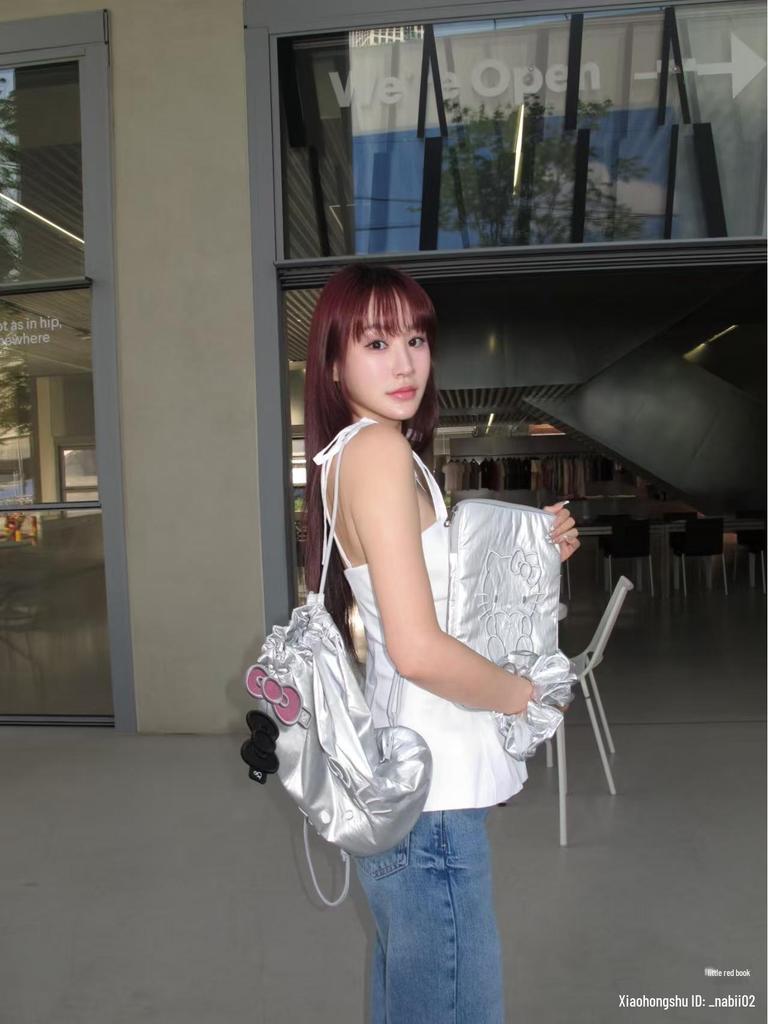 Korean Hello Kitty Style Embroidered Tablet & Laptop Storage Bag
