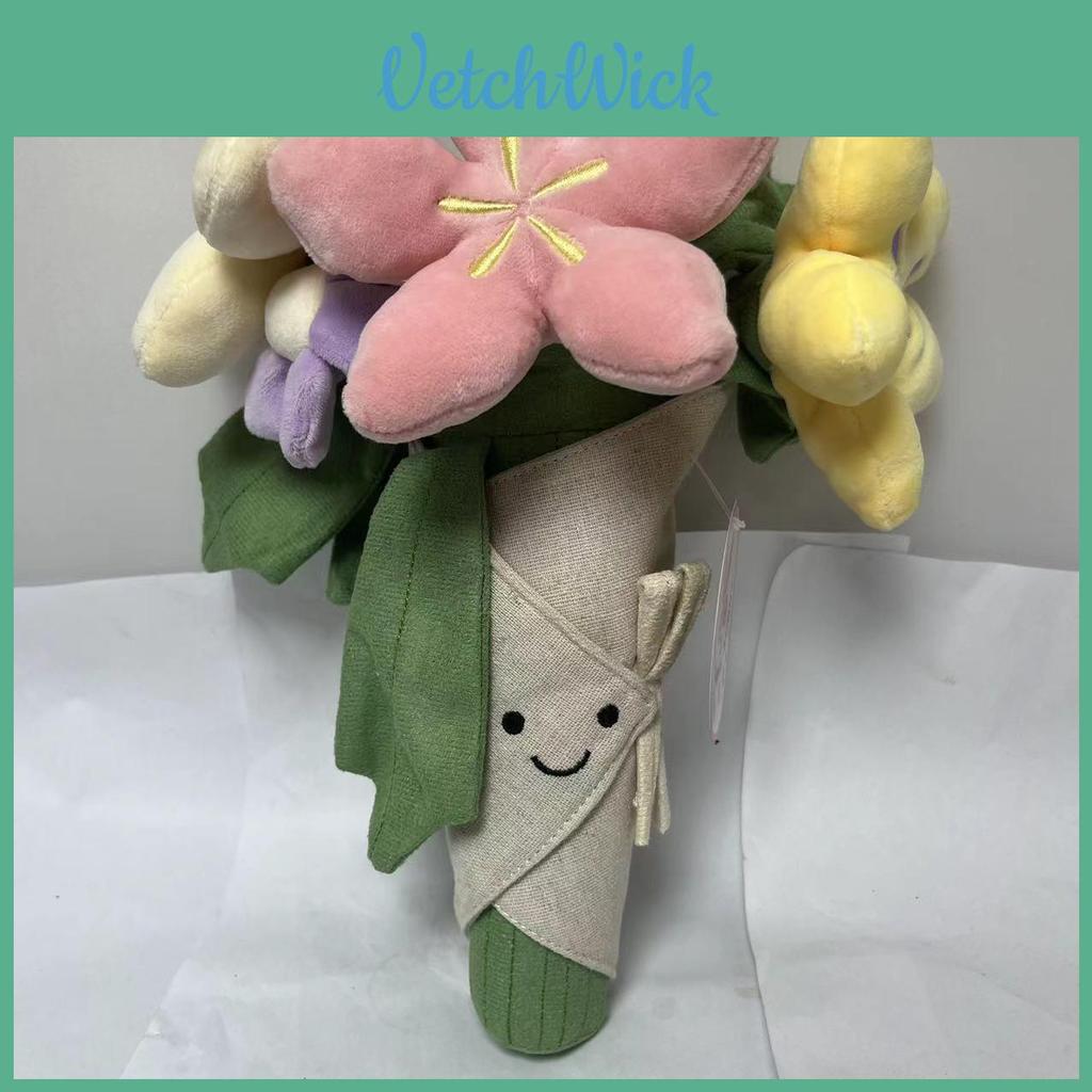 Cute Tulip Potted Plant Plush Toy Figure Bouquet Graduation Gift Doll 40cm