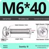 304 Stainless Steel Round Head Phillips Screw with Flat Washer (Sizes M3, M4, M5, M6)