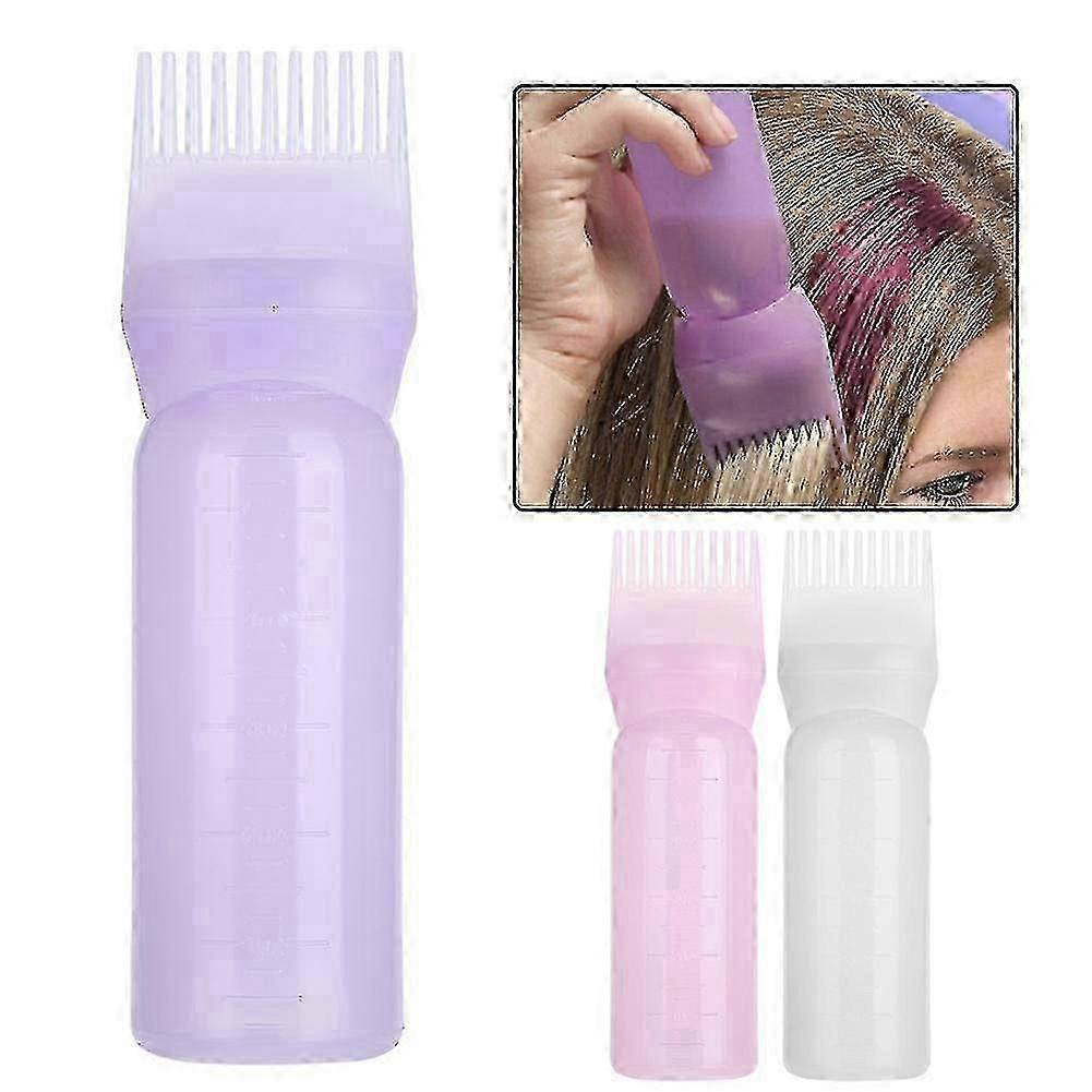 Pro Salon Hair Washing Coloring Dye Bottle Applicator Comb Dispensing Brush