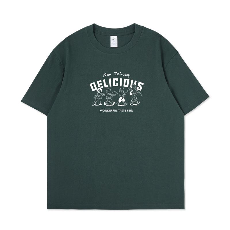 

S1120674 Хлопковая футболка с принтом больших размеров 4XL