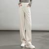 Fanzhen Women's High-Waisted Draped Wide-Leg Suit Pants