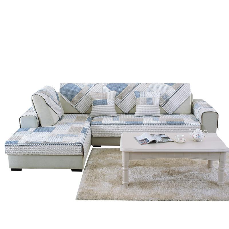 New Korean Style Home Decoration Sofa Cushion Cover Cotton Thickening Print Sofa Cushion Sofa Towel