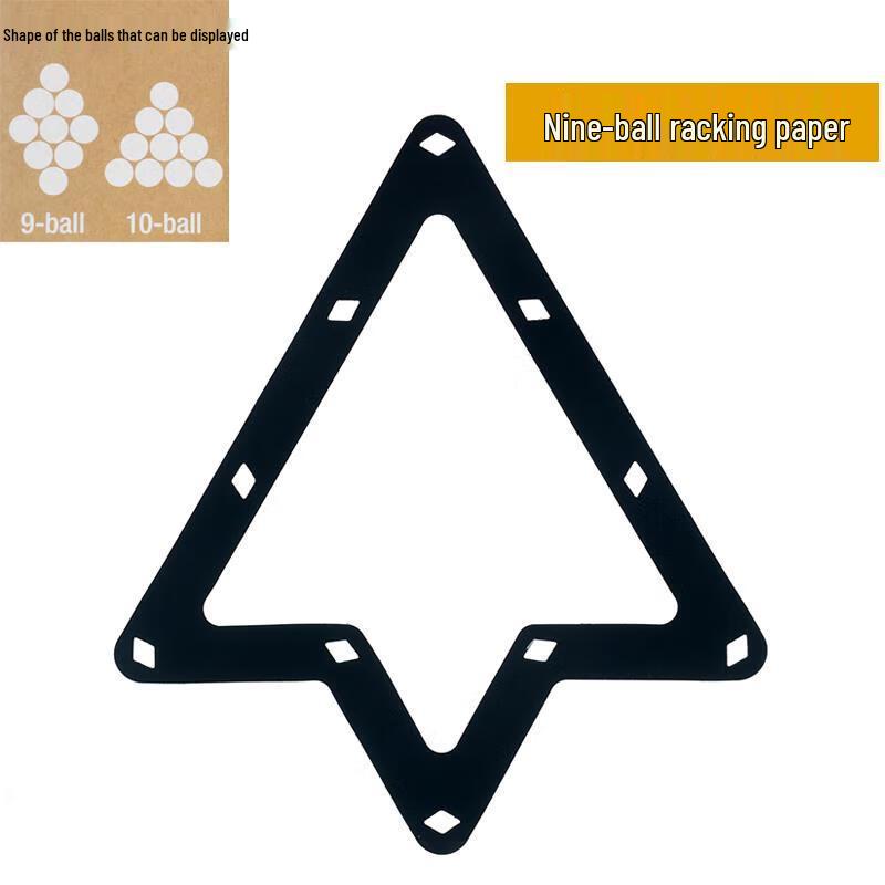 Jundingying Billiards Black Eight Rack Paper