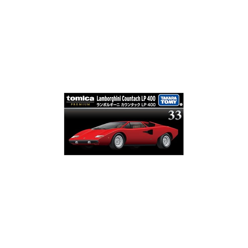Takara Tomy Tomica Premium 33 Lamborghini Countach LP 400 Diecast Toy Car for Ages 6 and Up