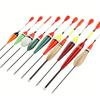 Special for Rock Fishing and Long Casting Sea Fishing10Mixed Bal Fir Wood Fishing Float Thickened Eye-catching High Sensitivity