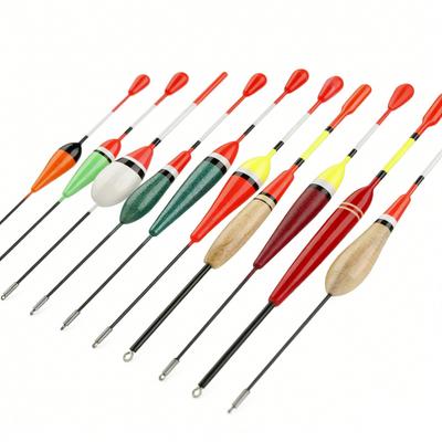 Special for Rock Fishing and Long Casting Sea Fishing10Mixed Bal Fir Wood Fishing Float Thickened Eye-catching High Sensitivity