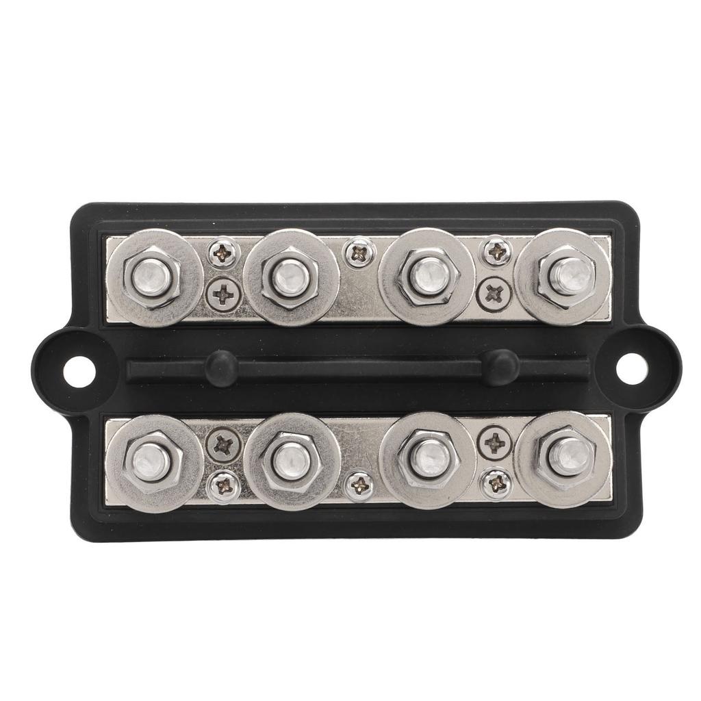 Power Distribution Block DC12 to 48V 150A 8 M10 Studs Battery Bus Bar for Cars Boats Yachts Trucks