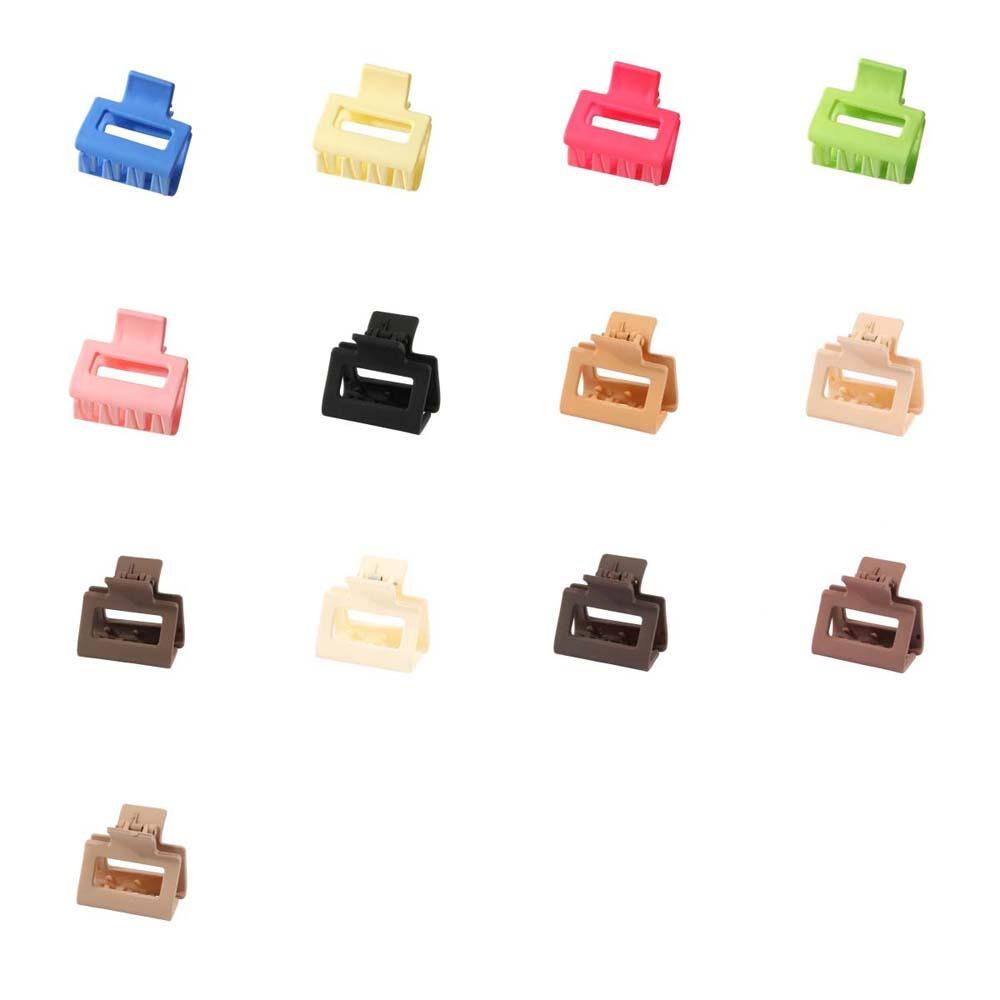 Korean Style Mini Square Hair Claw Medium Claw Clips Hair Styling Tool Small Shark Clip Hair Accessories for Thin Hair