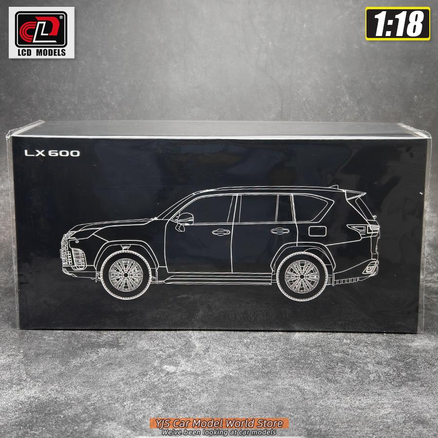 LCD 1:18 Lexus LX600 Alloy Car Model SUV Static Decoration Holiday Gift Collection Metal Material