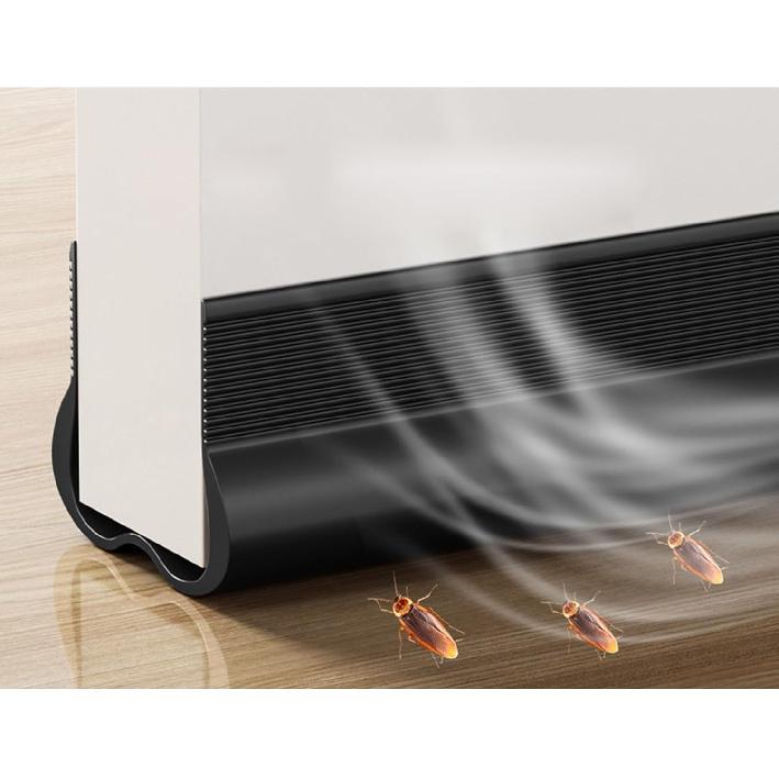 Soundproof Door Seal, Soundproof Door Draft Stopper PVC Seal Strips Efficiency Door Bottom Sealing Strips for Noise Reduction & Insulation