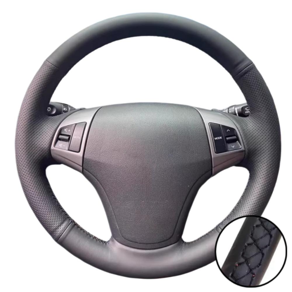 Auto Interior Accessories Hand Stitched Non-slip Artificial Leather 2008 - 2010 Steering Wheel Cover For Hyundai Elantra