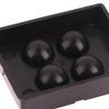 Caja de almacenamiento de carillas dentales, parche dental, caja de luz para sombreado, membrana de 4 orificios, retenedor de prótesis dental, caja para molares