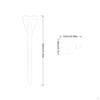 10 Degree Golf Ball Tees 83mm Holder Golfing for Backyard Driving Range