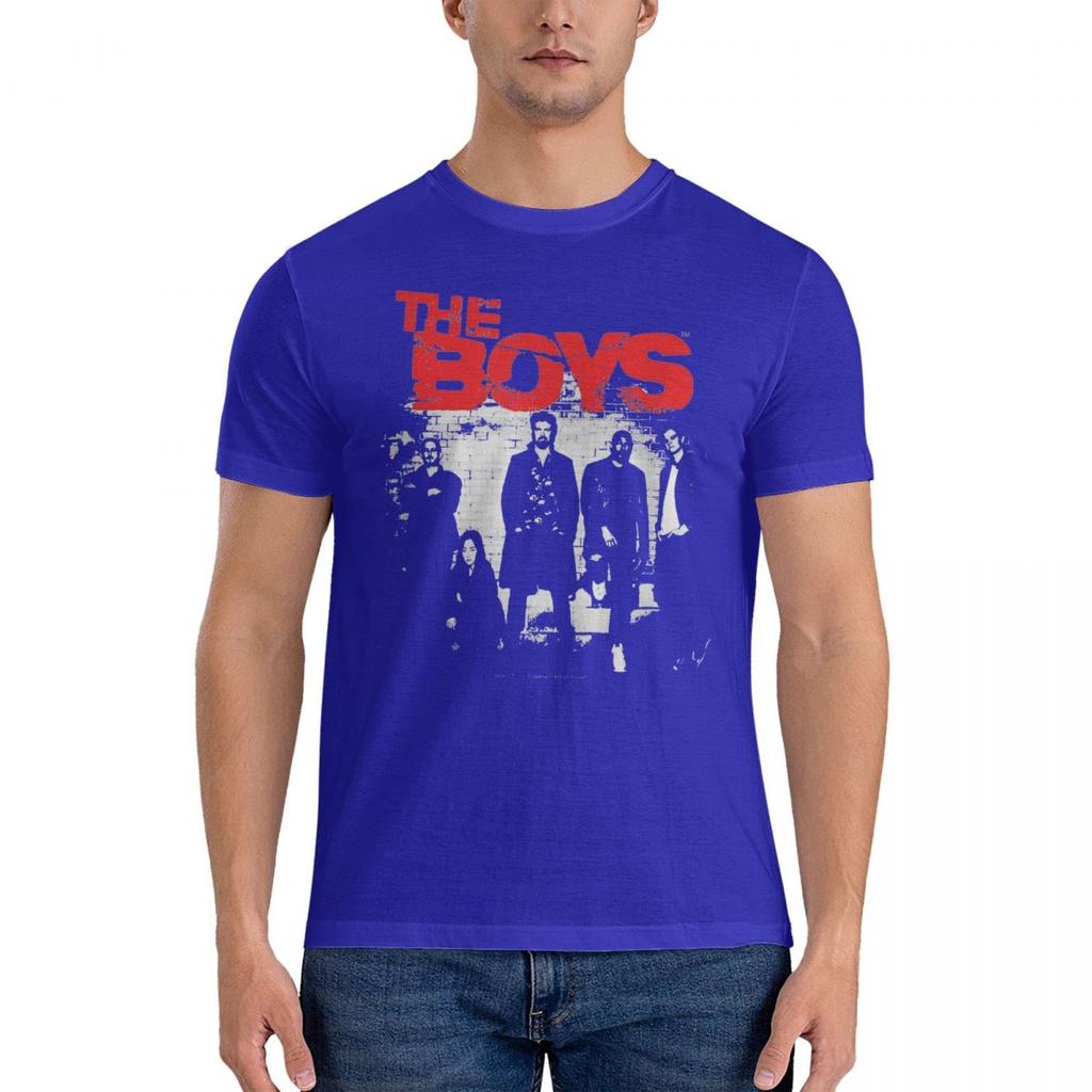 Men The Homelander The Boys Season 4 The Boyz Vintage T Shirts Cotton Top Tees Summer Short-Sleeve O-Neck Tee Shirt New Arrival