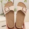 Fashion Kidmi Women Sllippers New Indoor Slippers With A Metal Buckle PVC Material Comfortable Beach Slippers Breathable Women's Sandals