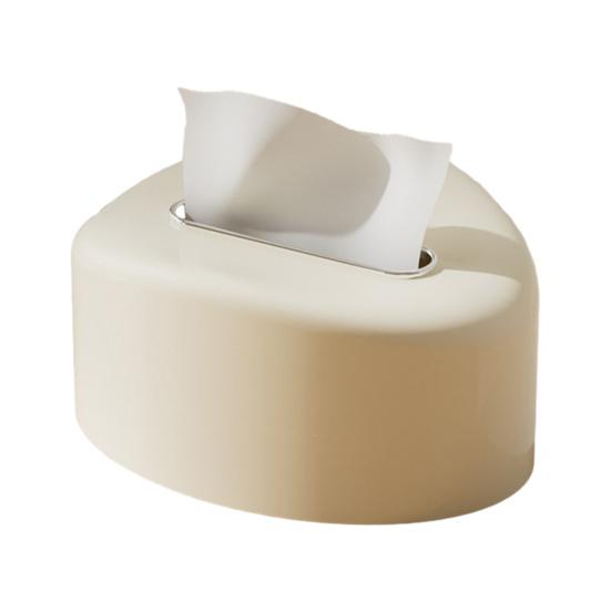 Yousheng Tissue Box Cover Rounded Corners Tissue Box Holder Spring Support Tissue Dispenser for Home Living Room Bedroom Office Use