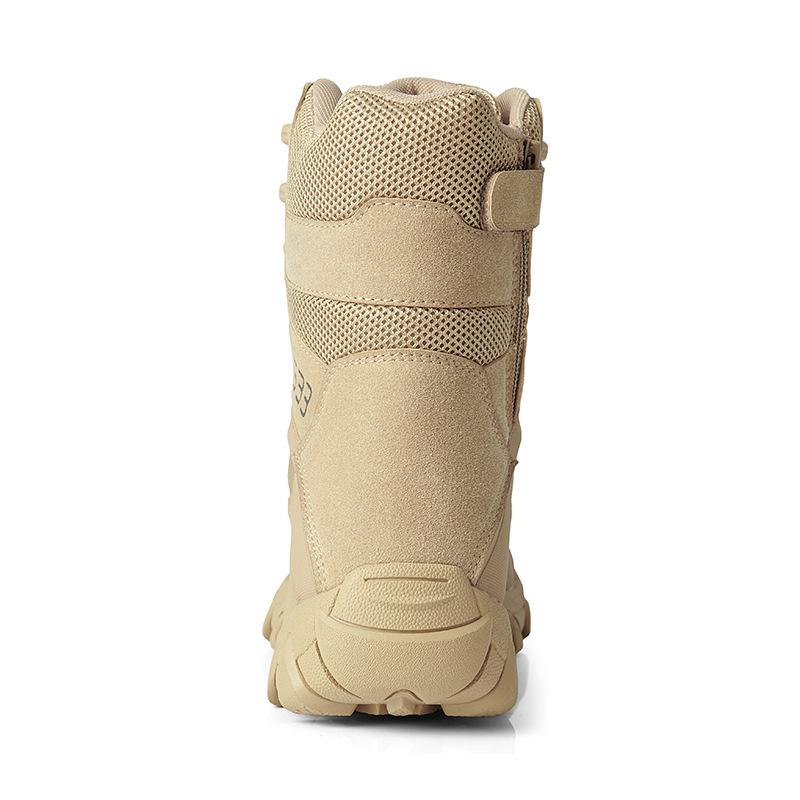Large Size High-top Military Boots Breathable Tactical Boots Outdoor Wear-resistant Combat Boots Special Forces Hiking Training Boots