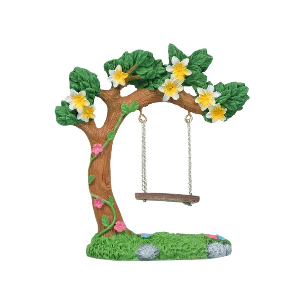 1 шт. Миниатюрные феи сад смола цветочные качели для дома офиса DIY террариум настольное украшение микроландшафтный орнамент подарки