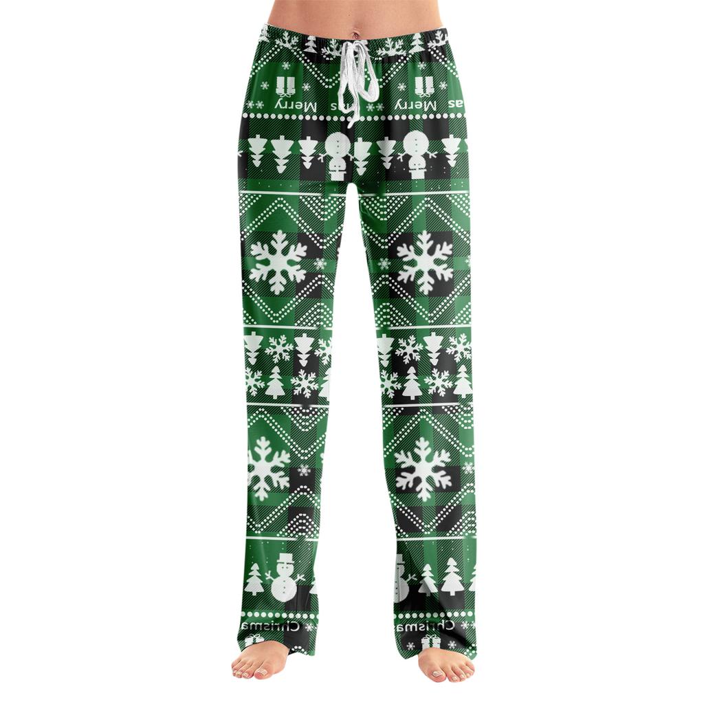 Anime Pajama Pants Sleepwear Casual Drawstring Elastic Waist Pants Comfy Straight Yoga Loose Trousers