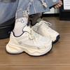 New women's shoes platform mesh breathable fashion versatile spring retro sports casual lightweight dad shoes women