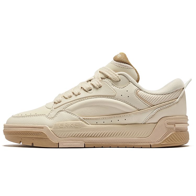 Erke Bas 2.0 Retro Casual Non-Slip Wear-Resistant Low-Top Sneakers Women sneakers Beige 52124301208-103