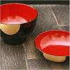 Karin zoni bowl with black with red Echizen made in single item Honpo, lid, Yorokobi, interior, lacquerware, Japan,