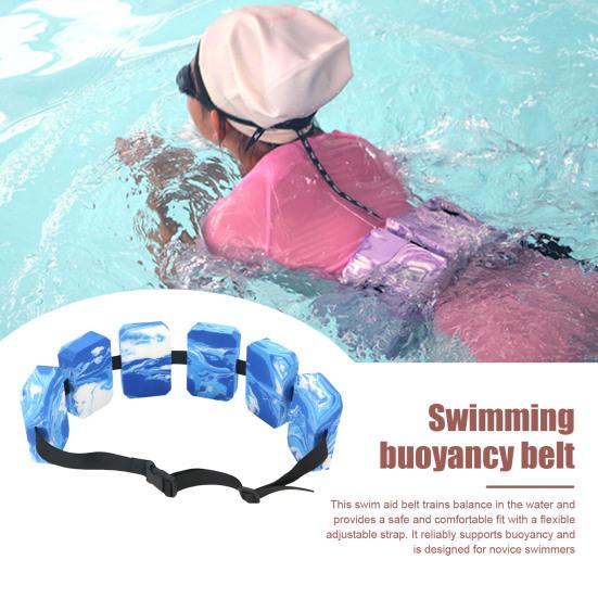Belt EVA Foam Flotation Waist Belt Swimming Training Back Floating Board with Adjustable Belt for Kids Adults Beginners Water Aerobics Pool Exercise