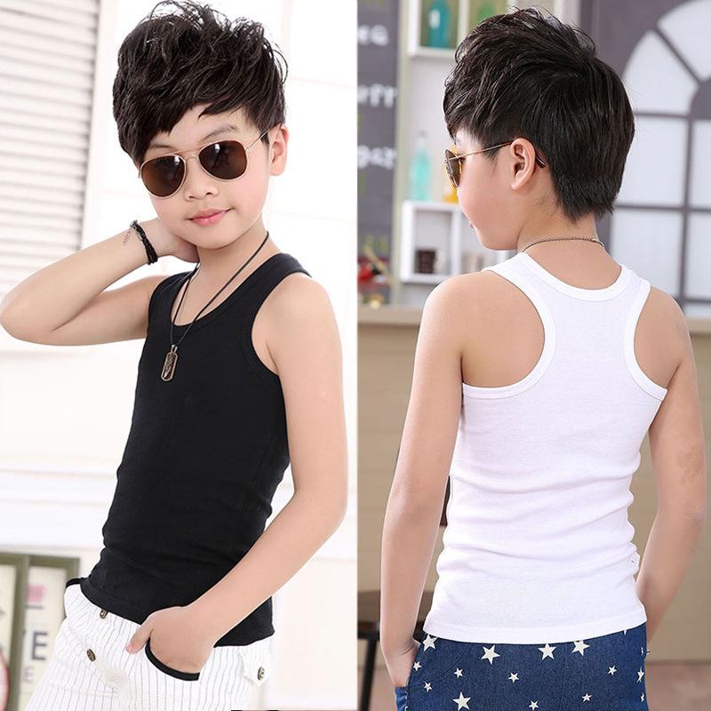 Camiseta de Tirantes de Algodón para Niños: Capa Base de Verano para Niños y Niñas