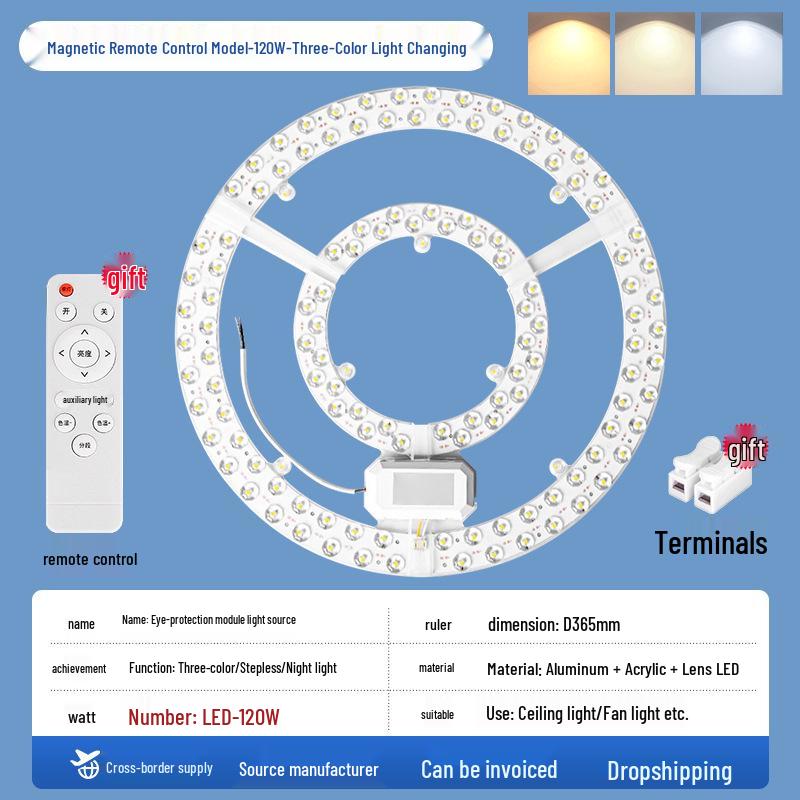 LED Magnetic Ceiling Light Panel - Energy-Saving, High Brightness, Constant Current SMD Replacement Module