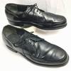 USED/70s-80s? Vintage TOWNCRAFT U-Tip Business Shoes 8.5D 26.0-26.5 Black USA Made