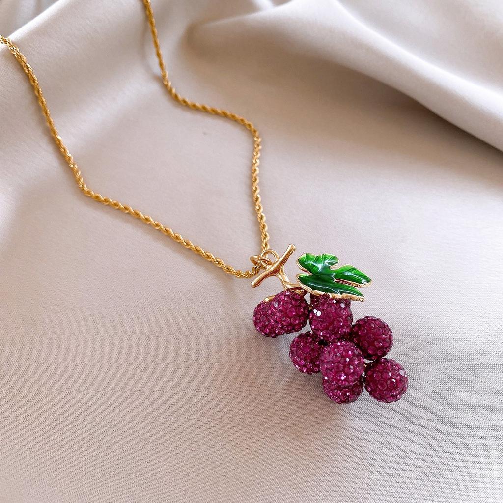 Korean fleece rope color artificial tiger's eye stone bag necklace niche design sweater chain retro necklace