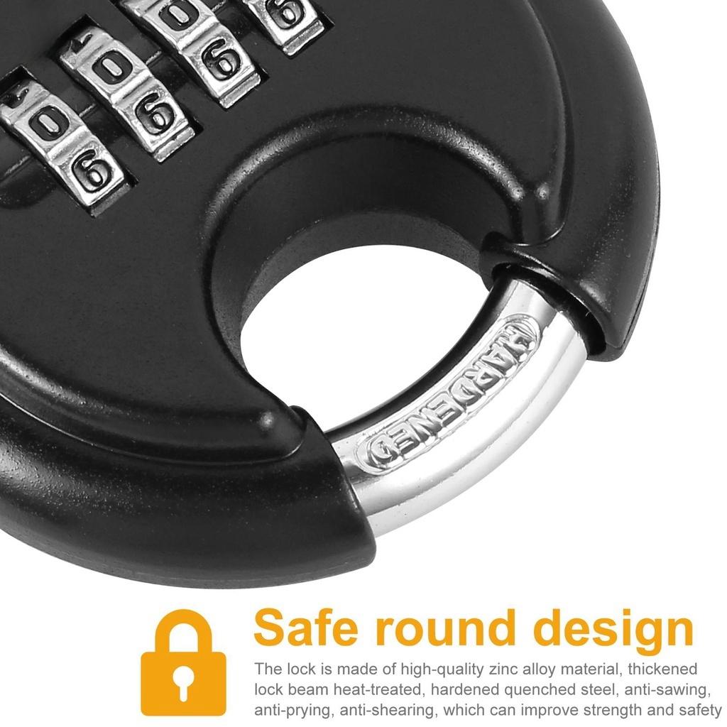 Zewnętrzne kłódki kombinowane 70mm blokada tarczy wodoodporny pakiet szafka szafka 4 cyfrowy zamek wodoodporny Combo rdza dysk Discus Lock
