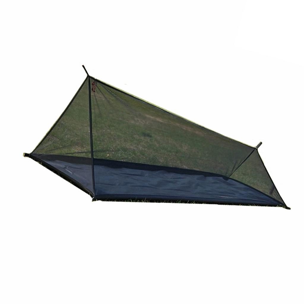 Outdoor Adventure Breathable Tent 40D Yarn Camping Tent Ligthweight Compact Portable Tent Black
