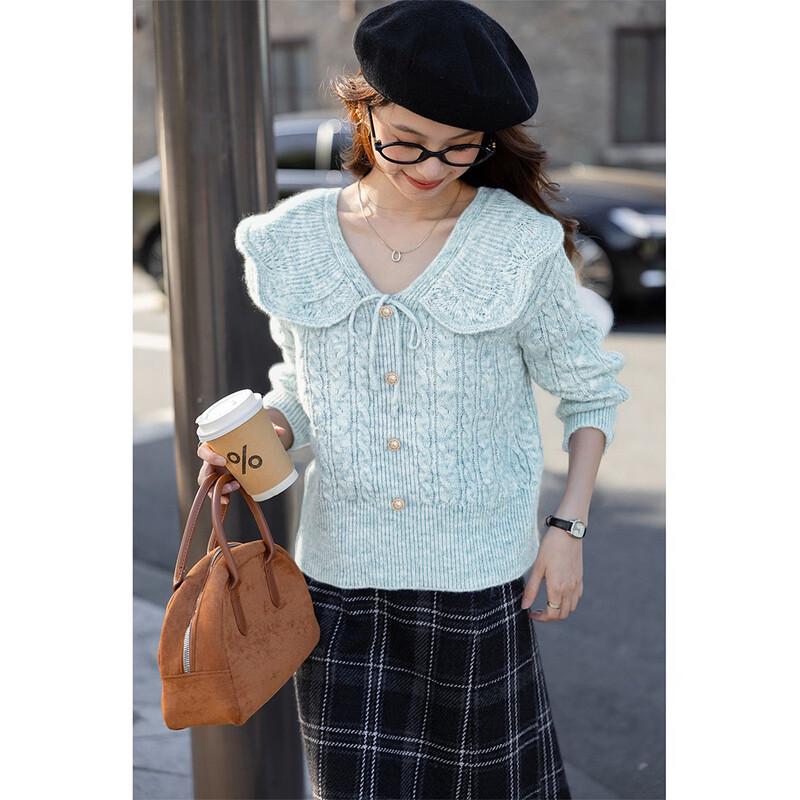 MOCANA Women's Doll Collar Knit Top