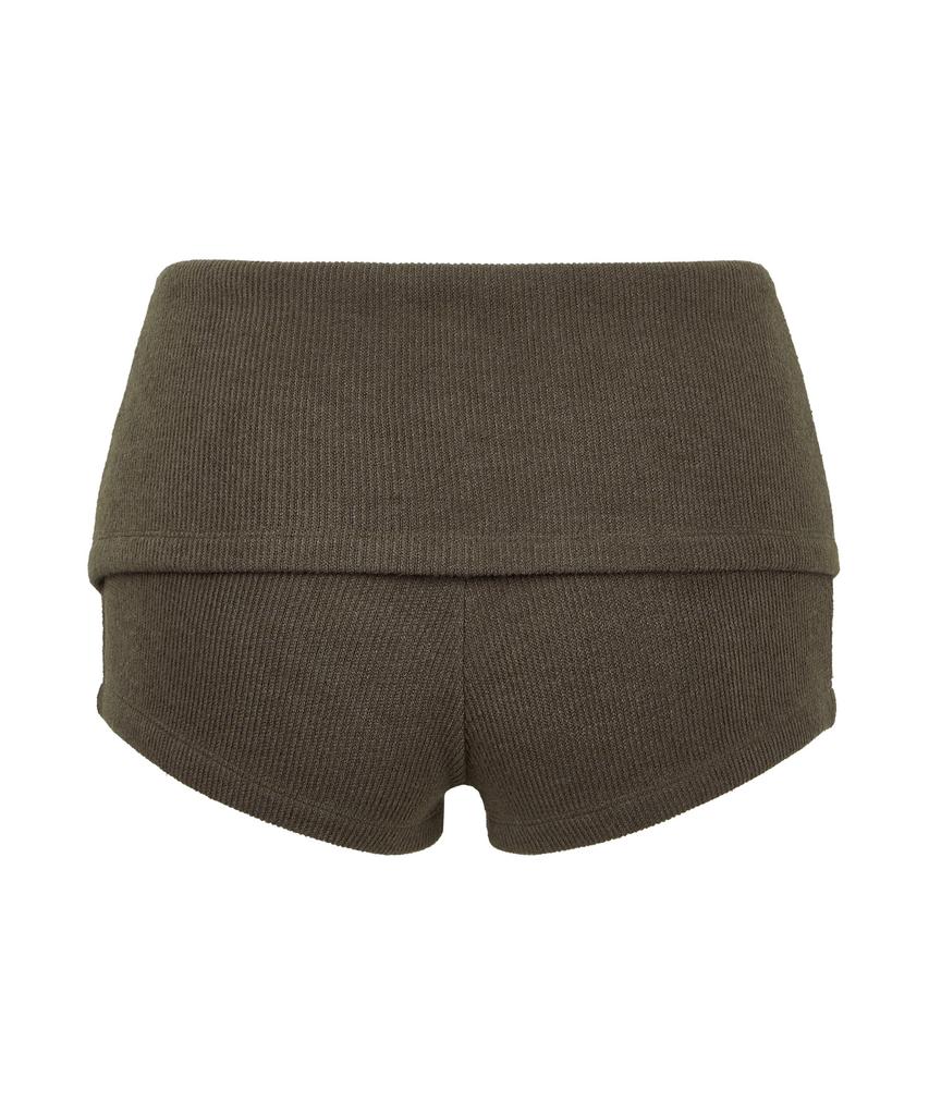 GILAARCHIVE 4-Button Knit Shorts_Khaki