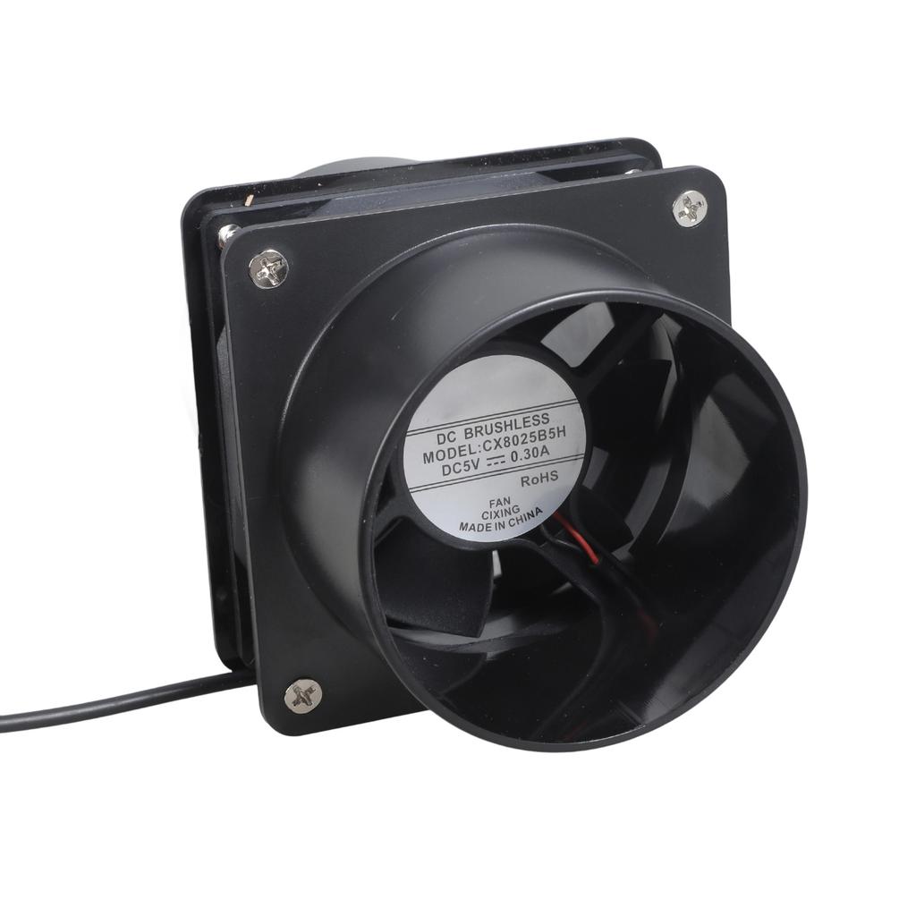 3 Speed USB 5V 75mm Inline Duct Exhaust Fan With Double Ventilation Pipes For 3D Printer Enclosure Greenhouse Pet House