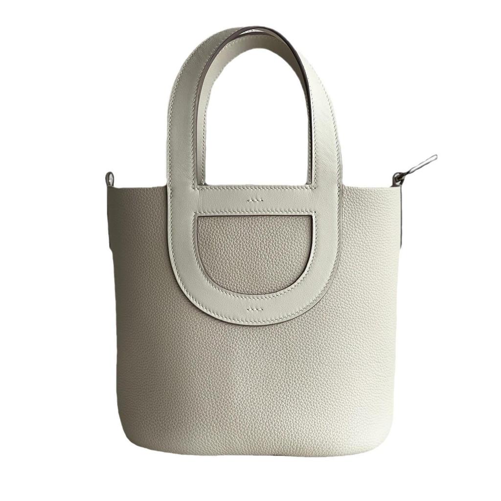 Luxury Women's Cowhide Basket Bucket Bag