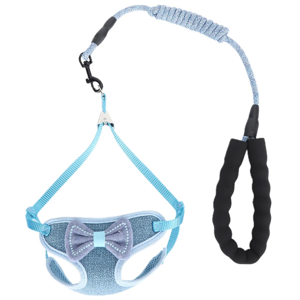 Postroj pro kočky AntiLost s vodítkem, popruh pro vestu Pet EscapeProof na venčení, modrý