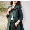 Spring Autumn Fashion Turn-down Collar Long Sleeve Solid Trench Women's Clothing Korean Button Simplicity Trend All-match Tops