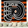 Philadelphia Flyers Logo Wall Tapestry Aesthetic Wall Hanging Printed Fabric Blanket Decorative Tapestries for Bedroom Living Room Home Decor