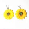 Sunflower Long Earrings - Summer Holiday Style