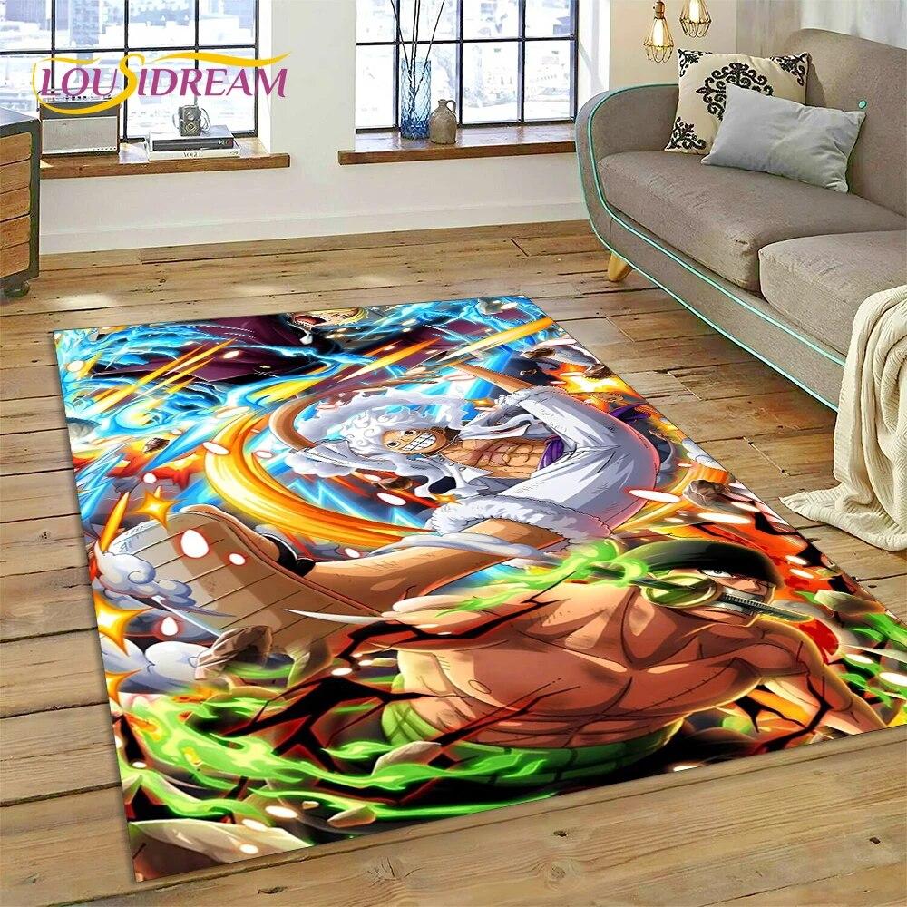 3D Cartoon HD One PIECE-E Anime Carpet Rug for Home Living Room Bedroom Sofa Doormat Decor,kids Area Rug Non-slip Floor Mat Gift
