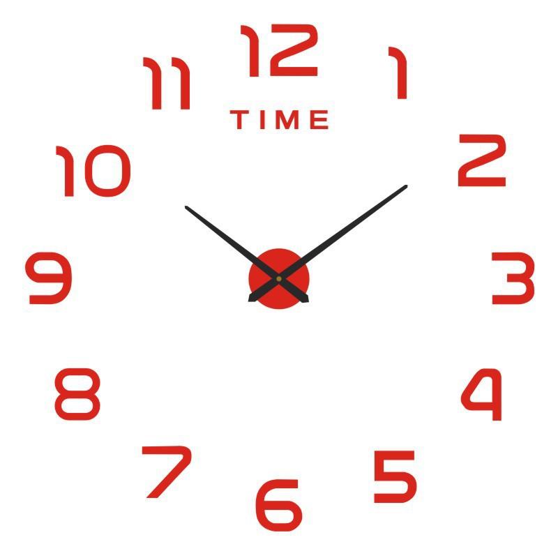 Creative, Minimalist, Large-sized Digital Wall Clock, Acrylic 3D Wall Clock, European Style Living Room Wall Sticker Clock, DIY Wall Clock