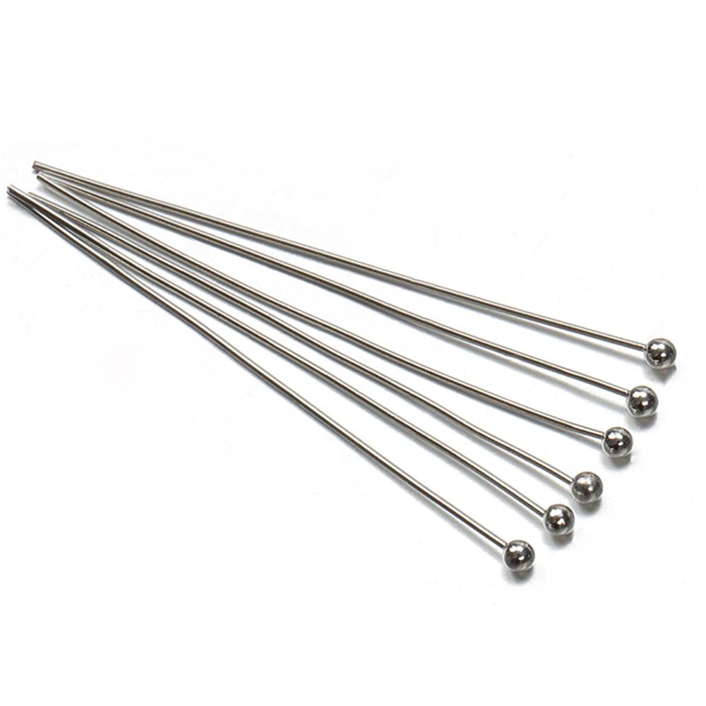 

200pcs Metal Ball Headpins 18-40mm Several Color for Jewelry Making DIY Earrings Bracelet HeadPins Needlework Supply Accessories 18mm