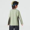 Boys' Waffle Patchwork Color Block Long Sleeve T-Shirt