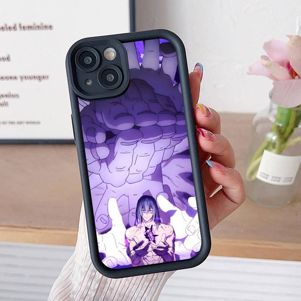 JJK Mahito Phone Case for iPhone 17 16 15 14 13 12 11 Air Pro Max Plus Black Soft TPU Shockproof Cover