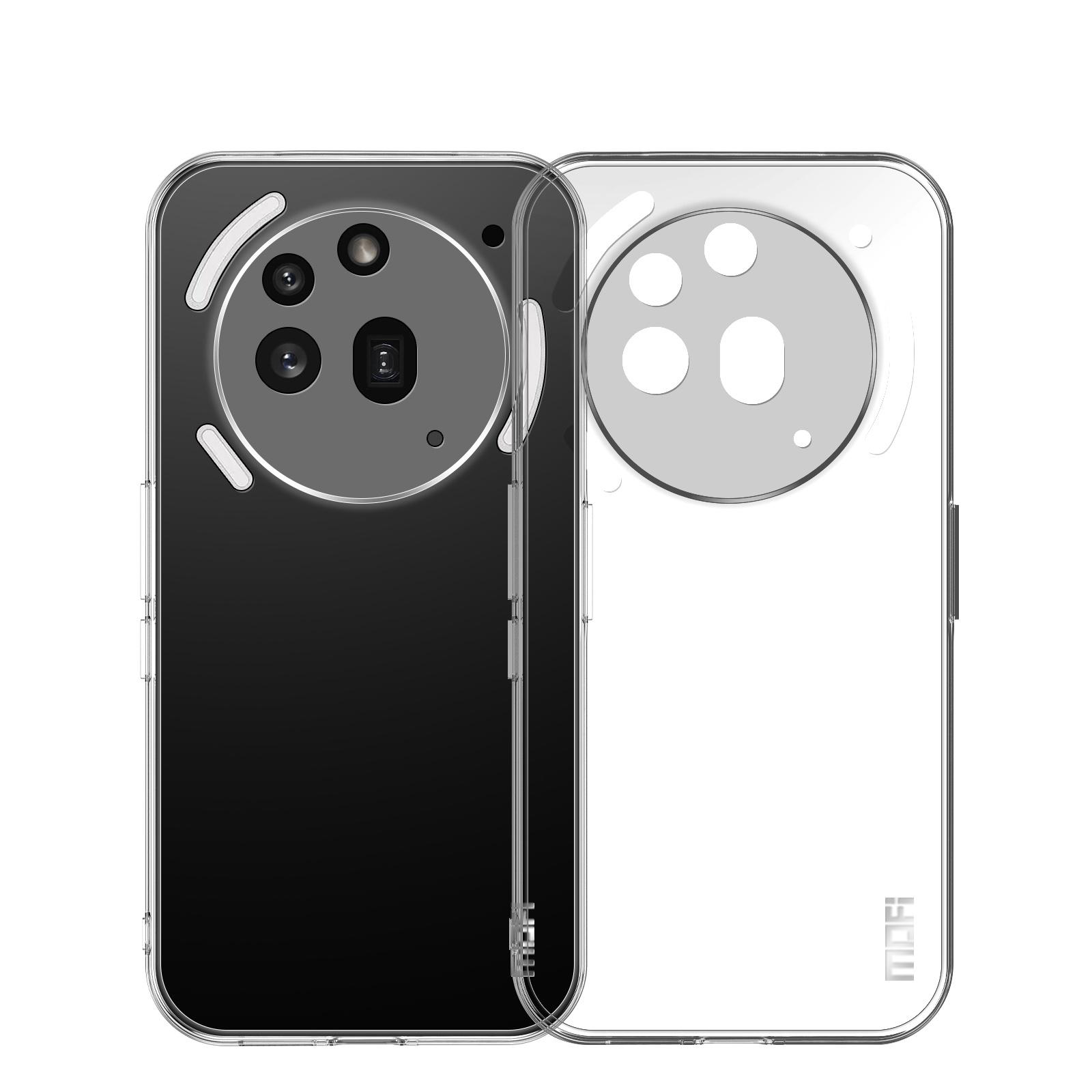 

For Nothing Phone (3a) Pro Clear Phone Case MOFI Ultra-Thin TPU Phone Back Cover Transparent