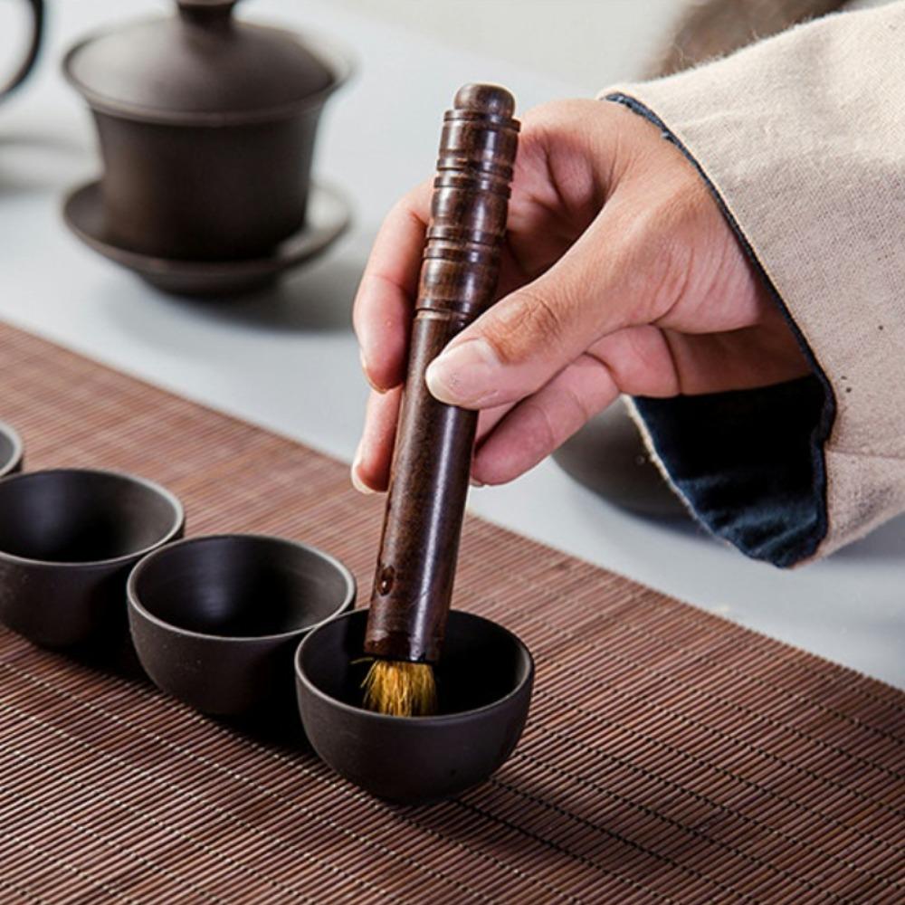 Handle Vintage Durable Tea Brushes Tea Cup Cleaner Tea Accessories Teaware Cleaning Brush