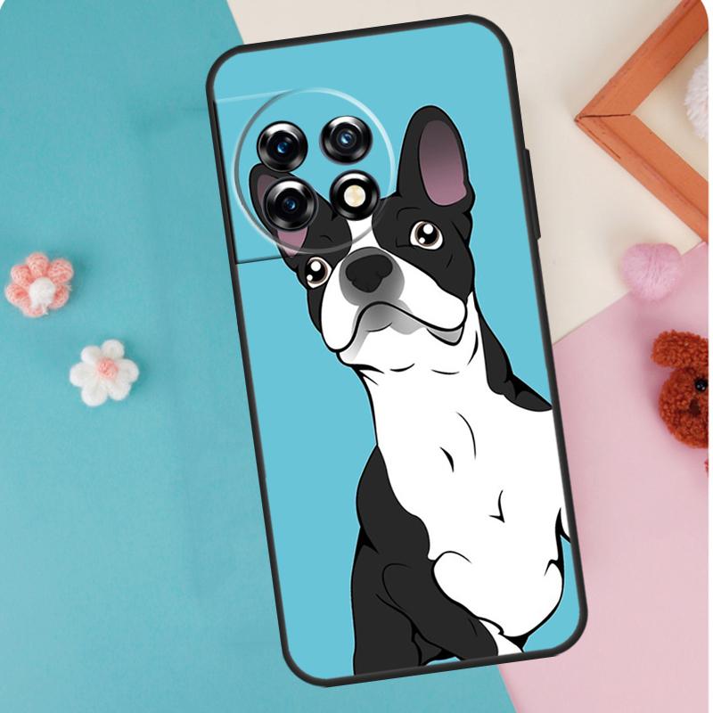 Boston Terrier Dog For OnePlus 15 13 12 11 15R 13R 12R 10R 10T 13T Case For OnePlus Nord 5 CE 2 3 4 Lite N20 N30